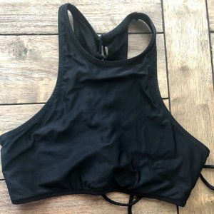 Old Navy Criss-Cross High Neck Black Bikini Top